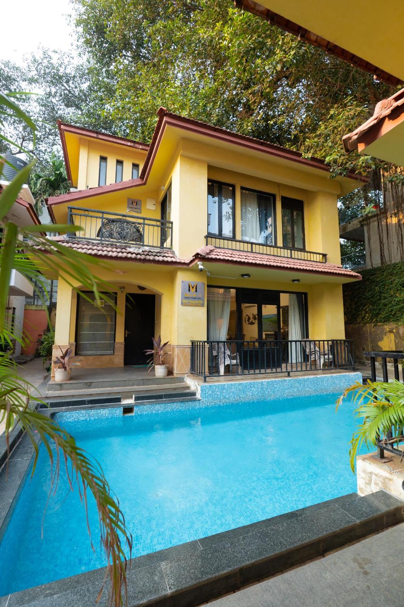 Villa M - Lagoon 4 Calangute 3Bhk Pool Facing, Breakfast Included Old Goa Bagian luar foto